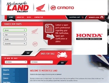Tablet Screenshot of motorcycleland.com.au